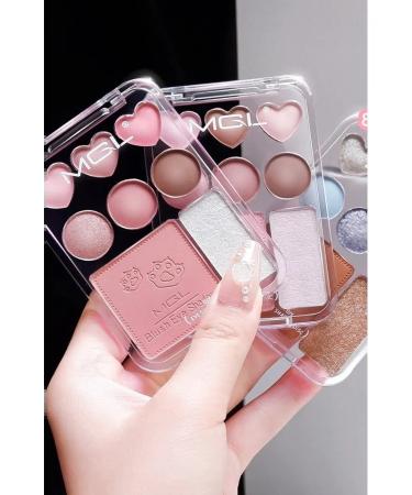 Palette of shadows for the eyelids of blush and highlighter - Buy Online on GoSupps.com