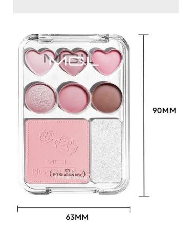 Palette of shadows for the eyelids of blush and highlighter - Buy Online on GoSupps.com