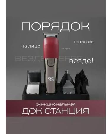 Trimmer for a beard and mustache 10 nozzles gray metallic - Buy Online on GoSupps.com