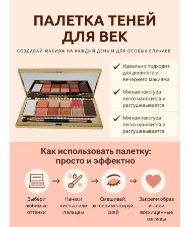 4 gu Palette of eye shadow