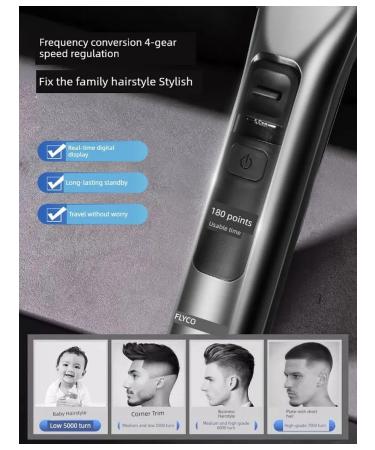 Machine Flyco FC5916 Gray Barber 3 AKS - Buy Online on GoSupps.com