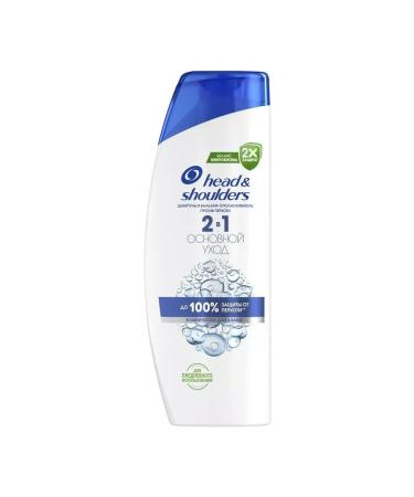 Head & Shoulders Hair shampoo from dandruff and balsam 2B1 The main passage 0.4l - Buy Online on GoSupps.com