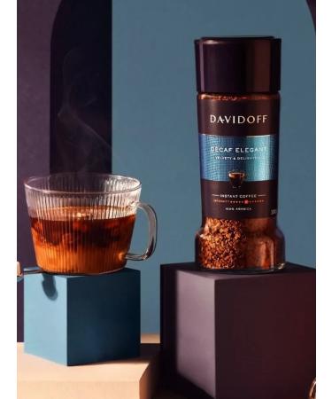 DAVIDOFF Soluble coffee decap elegant without caffeine 100 g - Buy Online on GoSupps.com