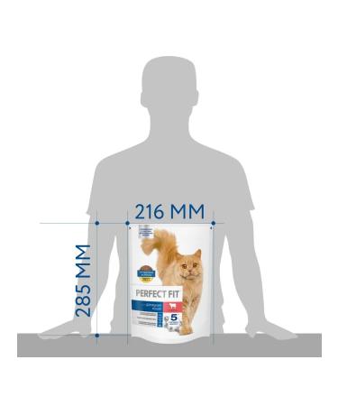 PERFECT FIT Dry food for cats living in the room beef 650g - Buy Online on GoSupps.com