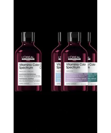 L'Oreal Professionnel Green hair shampoo Vitamino Color Spectrum 300ml - Buy Online on GoSupps.com