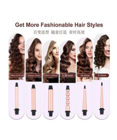 Curls for curling 6-in-1 pink gold 220V - Buy Online on GoSupps.com