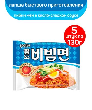 Paldo Lapsha Pibis Men in the sweet and sour sauce of South Korea 5pcs x 130g