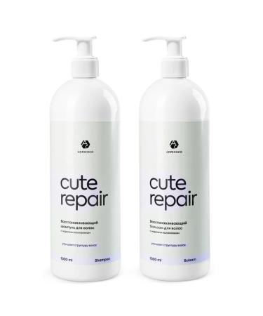 ADRICOCO Set of shampoo and hair balm (1000 ml + 1000 ml)