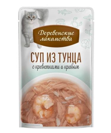 Country delicacies Tunets soup with shrimp and crab 4*35 gr. - Buy Online on GoSupps.com