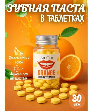 NiceBits Toothpaste in tablets orange