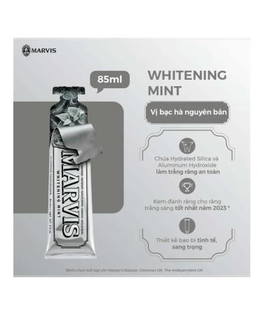 Marvis Whitening Mint 85ML whitening toothpaste - Buy Online on GoSupps.com