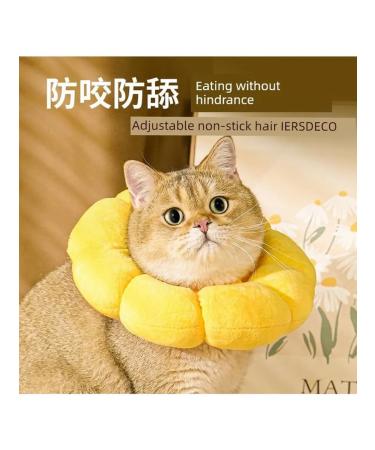 Collar for sterilization of cats yellow sunflower s s - Buy Online on GoSupps.com