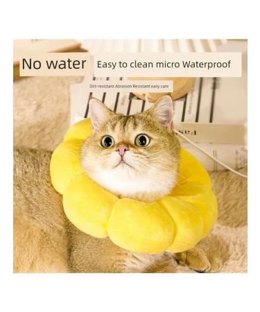 Collar for sterilization of cats yellow sunflower m - Buy Online on GoSupps.com