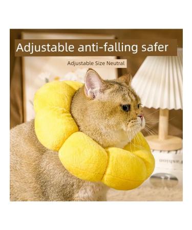 Collar for sterilization of cats yellow sunflower m - Buy Online on GoSupps.com