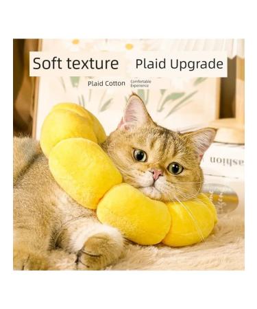 Collar for sterilization of cats yellow sunflower m - Buy Online on GoSupps.com