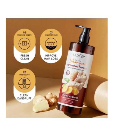 Hair shampoo with ginger extract (for growth)