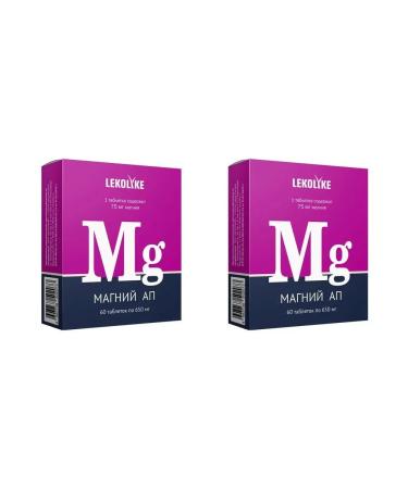 LEKOLIKE Magnesium AP N60 Table of 650mg - 2pcs