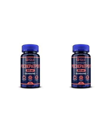 GLS pharmaceuticals GLS resveratrol N60 caps 400 mg - 2pcs