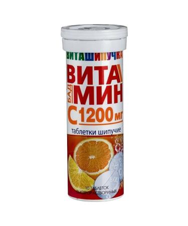 VITASHIPPUCHKA Vitamin C 1200 mg n10 table spike 4.0 g