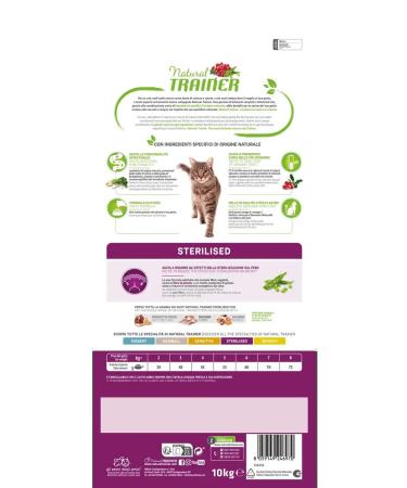 Trainer Natural Trainer Sterilated dry food for sterilized cats 10 kg - Buy Online on GoSupps.com