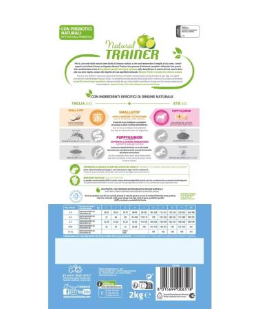 Trainer Natural Trainer Puppy & Junior Mini Dry Feed for Puppies 2 kg - Buy Online on GoSupps.com