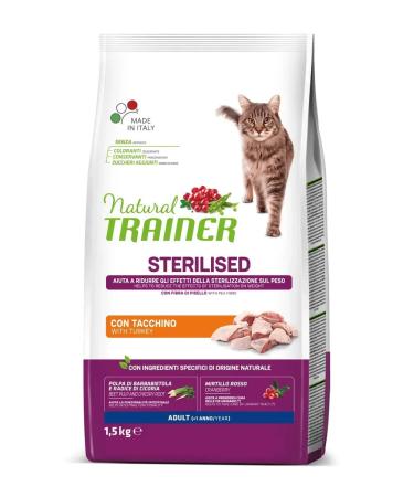 Trainer Natural Trainer Sterilated dry cat food 1.5 kg - Buy Online on GoSupps.com