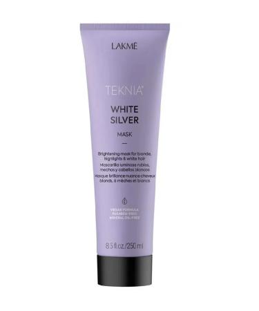 Lakme WHITE SILVER Mask for Neutralizing Yellow Hair Tones 250 ml