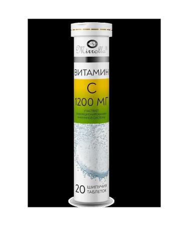 mirrolla Vitamin C 1200 N20 table spike with an orange flavor of 4.0g