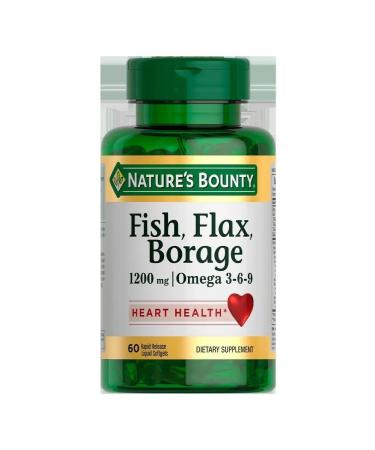 Nature's Bounty omega 3-6-9 N60 caps at 1786 mg Natures Bounty-2pcs - Buy Online on GoSupps.com