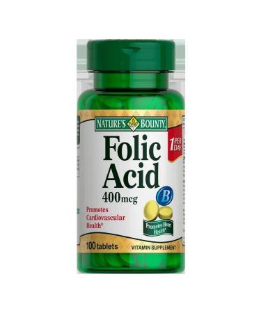 Nature's Bounty Folic K -Tu N100 Table Natures Bounty - 2pcs - Buy Online on GoSupps.com
