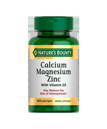 Nature's Bounty Calcium-Magniy-Tsink N100 Table at 1414 mg Natures Boun-2pcs - Buy Online on GoSupps.com