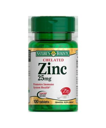 Nature's Bounty HEALT Zinc 25MG N100 Table at 400 mg Natures Bounty - 2pcs - Buy Online on GoSupps.com