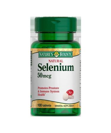 Nature's Bounty Selenium 50 mkg N100 Table 330mg Natures Bounty - 2pcs - Buy Online on GoSupps.com