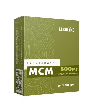 LEKOLIKE Bioststandart MSM methyl sulfonylmethan N60 table 6