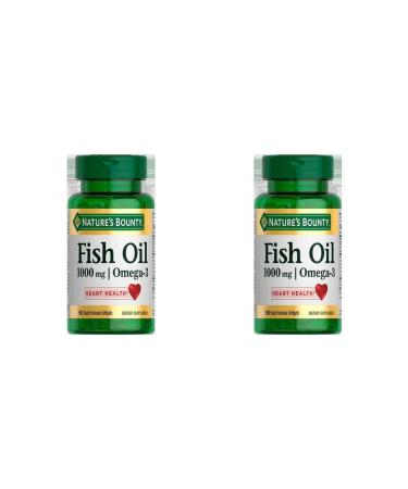 Nature's Bounty Fish oil 1000 mg omega -3 n50 caps at 1517mg Natures - 2pcs