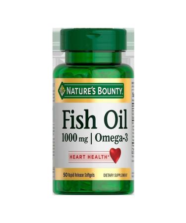 Nature's Bounty Fish oil 1000 mg omega-3 n50 caps at 1517mg Natures Bounty