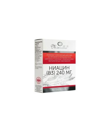 Mirrolla Niacin (B3) 240mg N40 Table - 2pcs - Buy Online on GoSupps.com