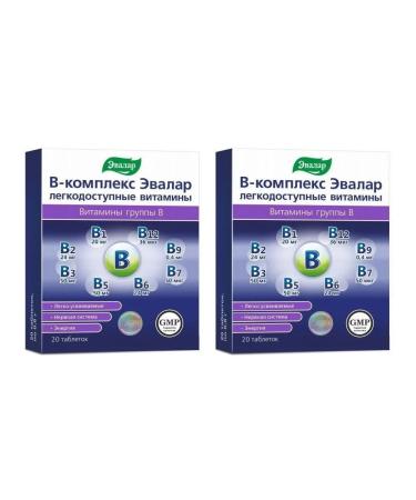 Evalar B -complex easily accessible vitamins N20 Table Po - 2pcs