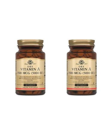 SOLGAR Dry Vitamin A 1500MKG (5000MO) N100 Table 370 mg - 2pcs