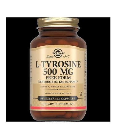 SOLGAR L -tyrosin 500 mg N50 caps 716 mg - 2pcs - Buy Online on GoSupps.com