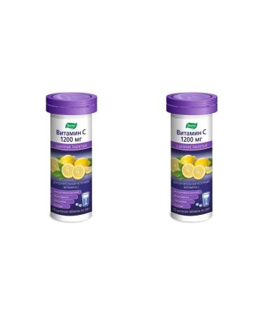 Evalar Vitamin C 1200 N10 Ship table of 3.8 g - 2pcs