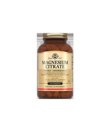 SOLGAR Magnesium citrate n120 table - 2pcs - Buy Online on GoSupps.com