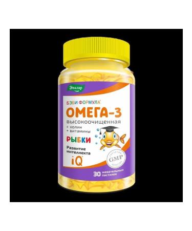 Evalar Baby fish formula Omega-3 n30 the loaf of the loaf of 4.0g