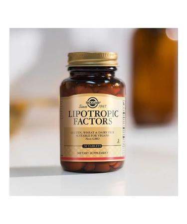 SOLGAR Lipotropic factor N50 table - 2pcs - Buy Online on GoSupps.com