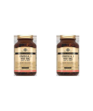 SOLGAR Triple omega -3 950mg EPK and DGK N50 caps - 2pcs