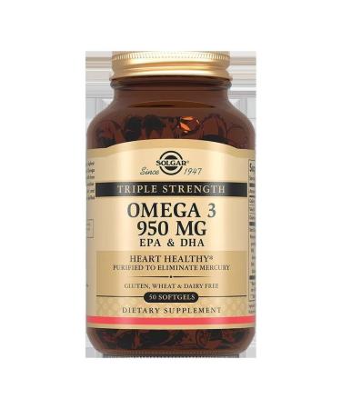 SOLGAR Triple omega-3 950mg EPK and DGK N50 caps