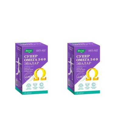 Evalar Super omega 3-6-9 N45 caps of 1.2 g-2pcs