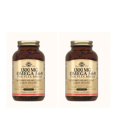 SOLGAR A complex of fatty acids 1300 omega 3-6-9 N60 caps 1-2pcs
