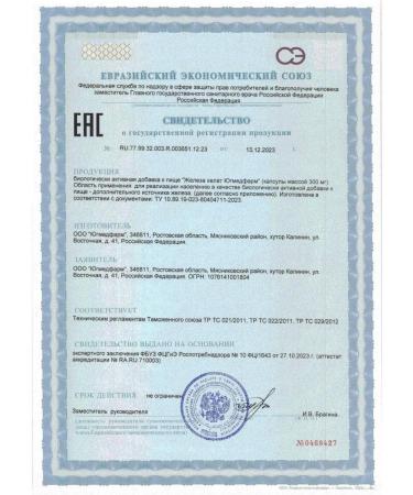 Yugmedpharm Iron HEALAT N30 caps 300 mg - Buy Online on GoSupps.com