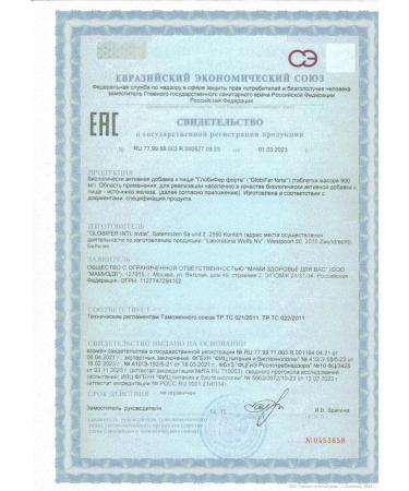 Globifer Forte N20 Table 900mg - 2pcs - Buy Online on GoSupps.com